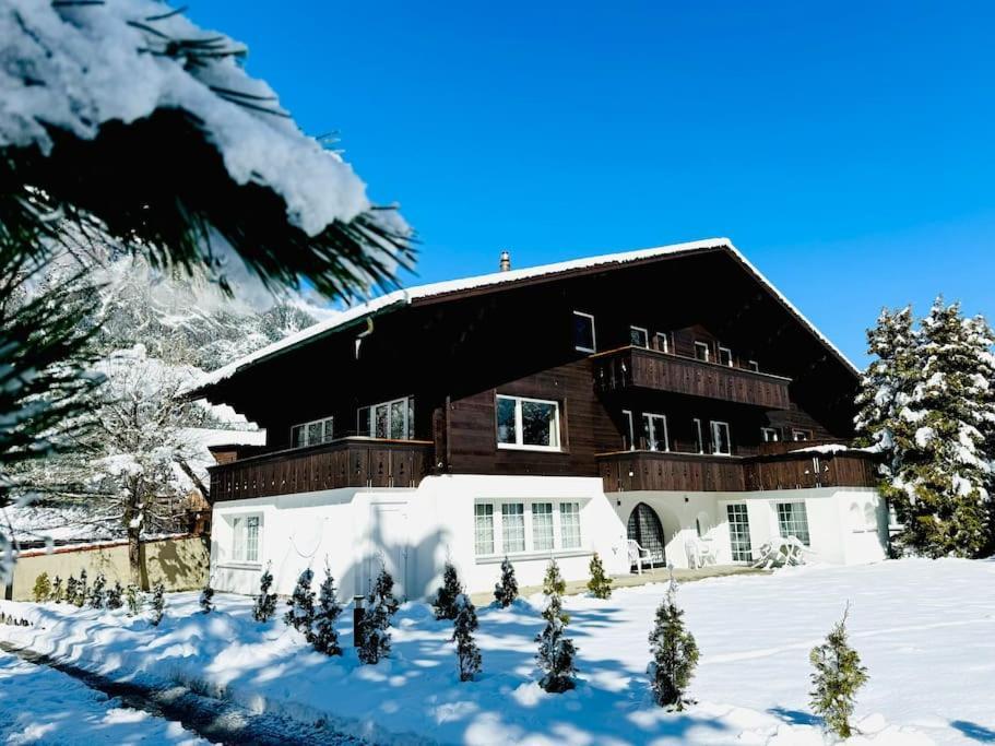 Bellevue & Classy Mountain View Apartment Kandersteg Kültér fotó